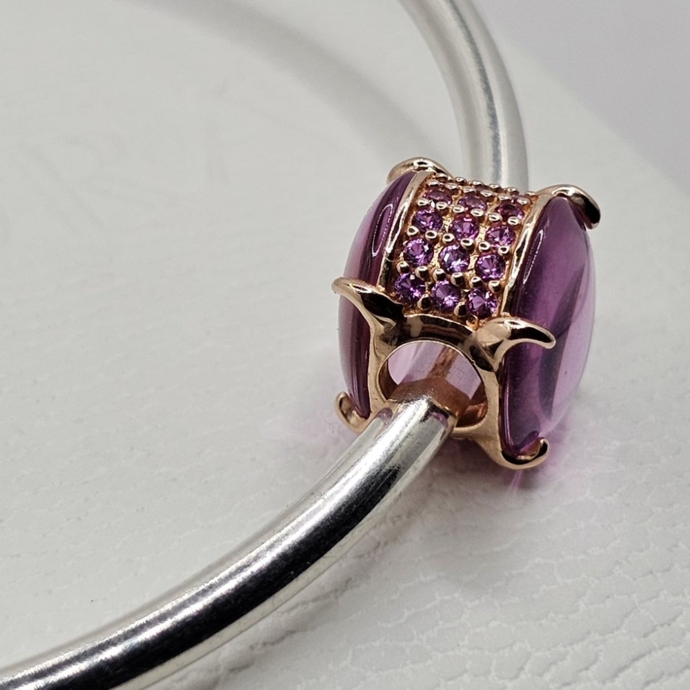🎁Authentic Pandora ROSE CABOCHON CHARM - Picture 6 of 9